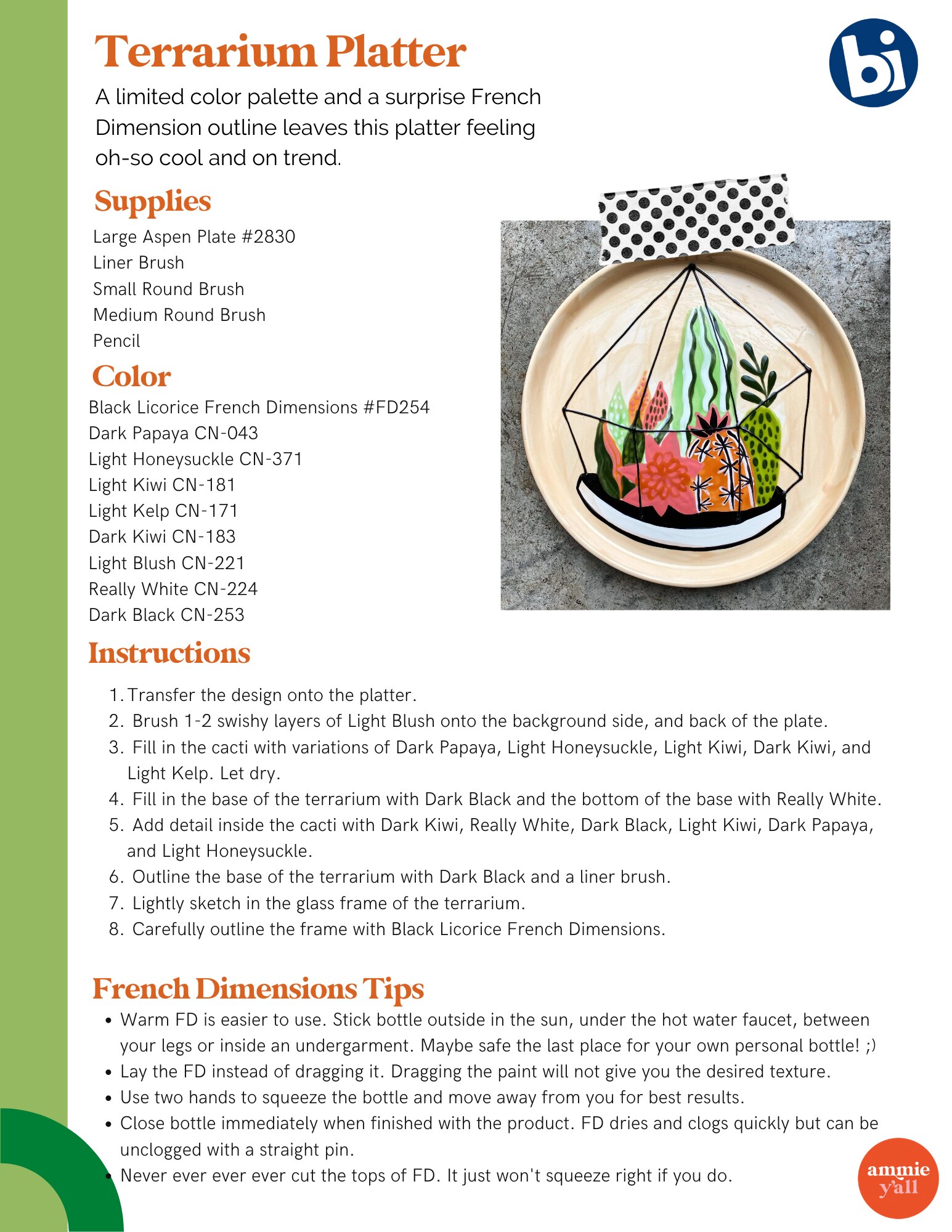 Terrarium Platter Tech Sheet & Video